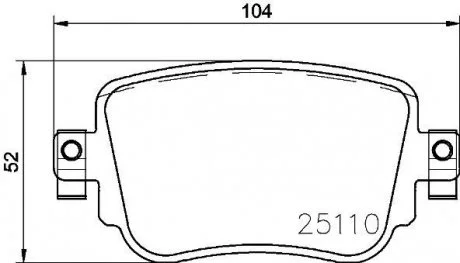 Гальмівні колодки дискові, к-кт. BREMBO P85 140