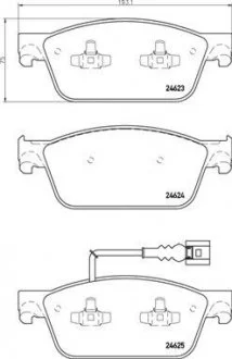 Гальмівні колодки дискові, к-кт. BREMBO P85 141