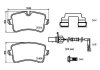 Колодки тормозные дисковые задн, AUDI A4, A5, A6, A7, Q5, Porsche Macan 10- BREMBO P 85 150 (фото 2)