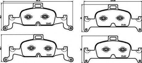 KLOCKI HAMULC. AUDI A4 15- PRZ?D BREMBO P85164 (фото 1)