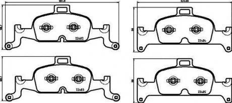 KLOCKI HAMULC. AUDI A4 15- PRZ?D BREMBO P85164
