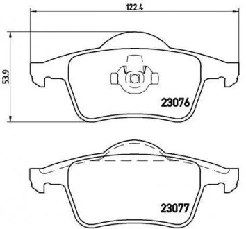 Тормозные колодки дисковые BREMBO P86014