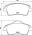 Колодки гальмівні дискові (комплект 4 шт) P86033