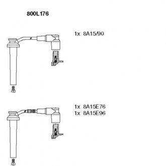 Комплект дротів запалювання BREMI 800L176