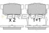Тормозные колодки зад. Civic 98-/Accord 90-03 (Akebono) (47,5x89x14,5) BREMSI BP2544 (фото 1)
