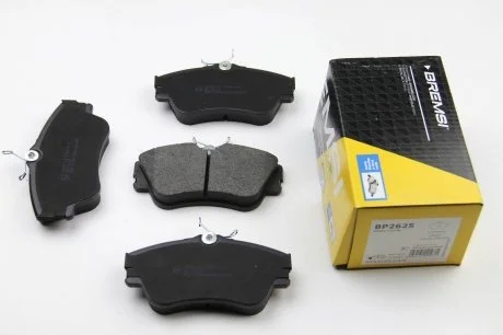 Тормозные колодки перед. T4 1.9TD/2.4D >99 (R15)(невент.диск) BREMSI BP2625