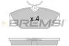Тормозные колодки перед. Laguna I/Megane I 95-03 (TRW) BREMSI BP2874 (фото 1)