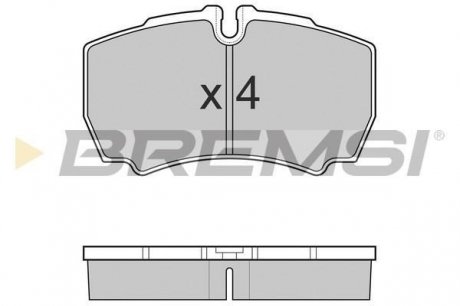 Гальмівні колодки зад. Daily 99- (без спарки) BREMSI BP3025