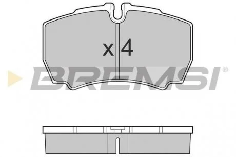Тормозные колодки зад. Daily 99- (без спарки) BREMSI BP3025
