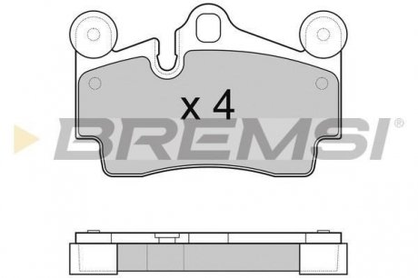 Гальмівні колодки зад. Audi Q7/Touareg/Cayenne (Brembo) (112,2x73,2x16,2) BREMSI BP3097 (фото 1)