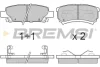 Гальмівні колодки зад. Caliber 06-/Lancer 00-/Outlander 01-12 (Akebono) BREMSI BP3106 (фото 1)