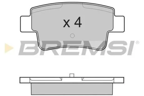 Гальмівні колодки перед. Opel Corsa 09-14 (BOSCH) BREMSI BP3228