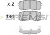 Гальмівні колодки зад. Hyundai Accent/Kia Rio/Ceed 05- (mando) BREMSI BP3241 (фото 1)