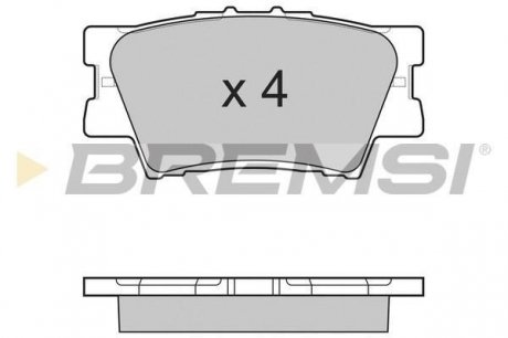 Гальмівні колодки зад. Toyota RAV4 06- (akebono) BREMSI BP3252