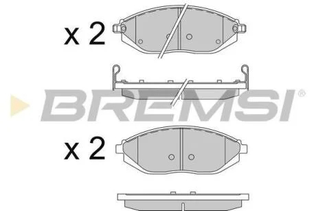 Гальмівні колодки пер. Spark 10- (Akebono) BREMSI BP3513