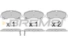 Гальмівні колодки пер. QX50/Q70/Q60/Navara/Qashqai/Murano/Pathfinder BREMSI BP3638 (фото 1)