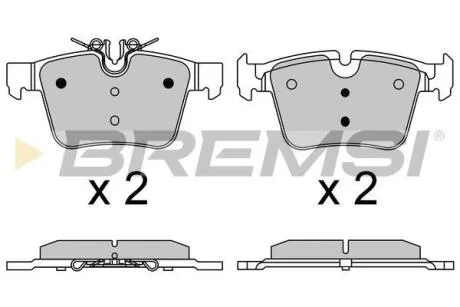 Гальмівні колодки зад. MB C-CLASS W205 13- (ATE-TEVES) BREMSI BP3642