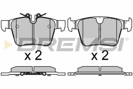 Гальмівні колодки зад. Volvo S60/S90/V60/V90/XC40/XC60/XC90 16- BREMSI BP3664