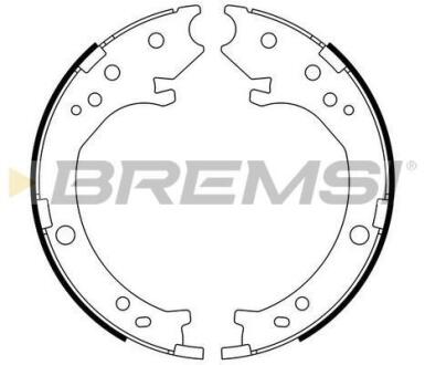 Гальмівні колодки зад. golf i/ii/passat/polo/audi 80 &gt;01 BREMSI GF0716 (фото 1)