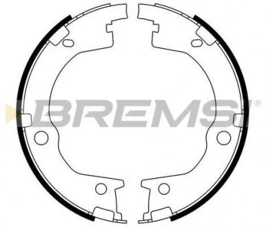 Колодки ручного тормоза Hyundai Santa FE I,II 06-12/Kia Sorento 06- BREMSI GF0803