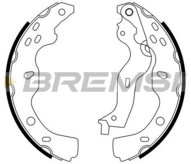 Гальмівні колодки зад. Suzuki SX4 06-15 (220x36) (BOSCH) BREMSI GF0919