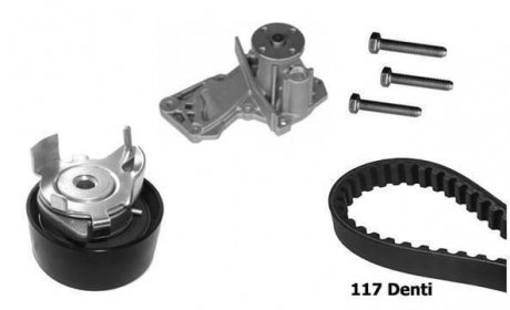 ZESTAW ROZRZ Z POMPе WODY FORD B-MAX/FIESTA/FOCUS III/VOLVO C30/V50 1,25/1,4/1,6 10- BUGATTI KBU10107A