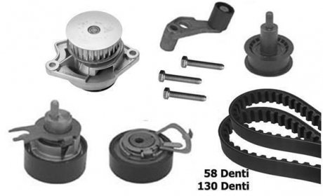 ZESTAW ROZRZ Z POMPе WODY AUDI A2 1,4 16V SEAT CORDOBA ALTEA 1,4 06- BUGATTI KBU8710B