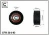 Ролик промежуточный поликлинового ремня Mercedes A-class (W168) 160CDI, 170CDI 98-04  65x8x22 204-99