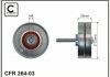 Ролик проміжний поліклінового ременя Mazda 3, 6, MPV, MX5, CX-7, 1.8/2.0/2.3/2.5, 07.02- 70x8x26 CAFFARO 264-03 (фото 1)