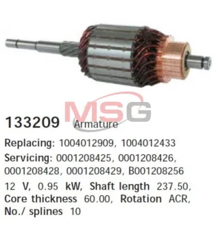 Якір стартера CARGO 133209 (фото 1)