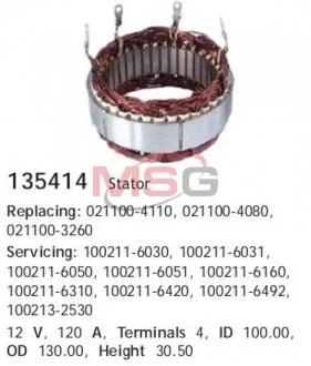 Обмотка генератора CARGO 135414 (фото 1)