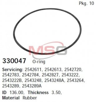 Сальник генератора CARGO 330047