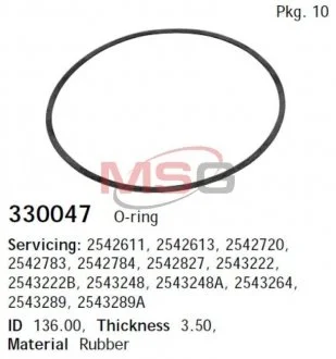 Сальник генератора CARGO 330047
