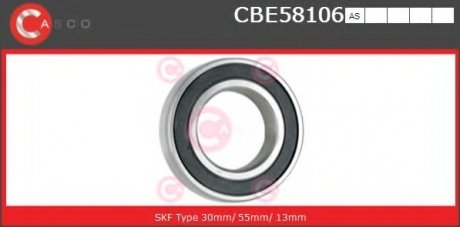 Подшипник 30x55x13 CASCO CBE58106AS (фото 1)