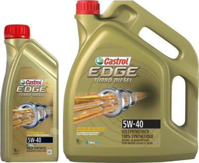 Моторное масло EDGE Turbo Diesel Titanium FST 5W-40 синтетическое 4 л CASTROL 1535B4