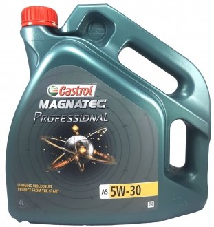 Моторное масло Professional Magnatec A5 5W-30 синтетическое 4 л CASTROL 153BF4 (фото 1)