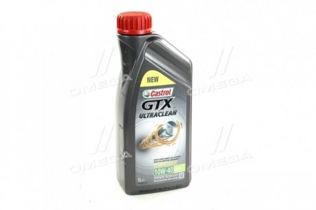 Олія моторна. GTX ULTRA CLEAN 10W-40 A3/B4 (Каністра 1л) CASTROL 15A4DE (фото 1)