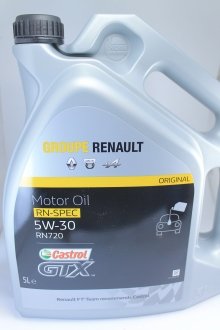 Масло renault 5w-30 rn720 5л CASTROL 7711943687