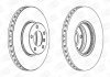 Диск тормозной передний BMW 5 (E39) 95-03, 5 Touring (E39) 96-04 CHAMPION 562384CH-1 (фото 1)