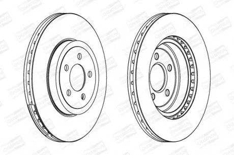 Гальмівний диск передній CHRYSLER 300C/ LANCIA THEMA CHAMPION 562868CH-1