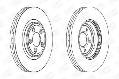 JAGUAR Диск тормозной передн.XF,XJ,XK 03- CHAMPION 563029CH-1 (фото 1)