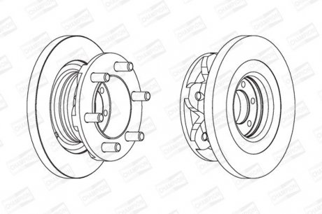 Гальмівний диск передній IVECO DAILY CHAMPION 567118CH-1