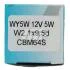 Лампа розжарювання WY5W 12V 5W W2,1x9,5d (1шт) CHAMPION CBM64S (фото 3)