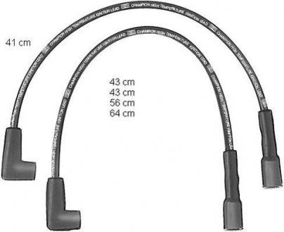 Комплект кабелів запалювання OPEL KADETT / MANTA CHAMPION CLS212 (фото 1)