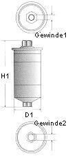 Фільтр палива Alfa Romeo 164 87-97, AUDI A6 97-04, A8 02-10, Lancia Kappa 94-01 CHAMPION L205