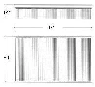 Фільтр повітря FIAT PANDA/TIPO/UNO 1.0-1.1 01/86-12/99 CHAMPION U520/606 (фото 1)