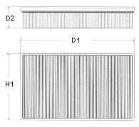Фильтр воздушный двигателя MAZDA 323F 2.0I V6 24V 94-; 626 1.8 87-91,2.0 16V 90-91,2.0I GT 16V,2.0I 87-,2.2I 88-;323 COMBI 2.0I 88-,2.2I 89- CHAMPION U573