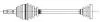 CIFAM VW Полуось лев.L=240mm 22/33 зуб.Golf I,II,,Jetta I,II,Polo 655-002