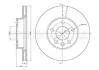 VW Диск тормозной передний вентилируемый Sharan,T4,Ford Galaxy,Seat Alhambra CIFAM 800-507 (фото 1)