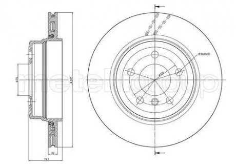 Гальмівний диск CIFAM 800-813C